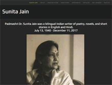 Tablet Screenshot of padmashrisunitajain.com